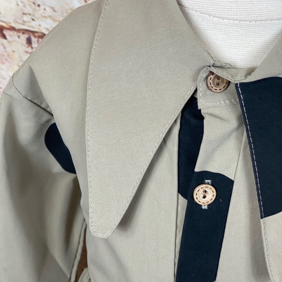 I Spy Polka Dot 2 Piece Belted Trench Coat Dress - Picture 8 of 11